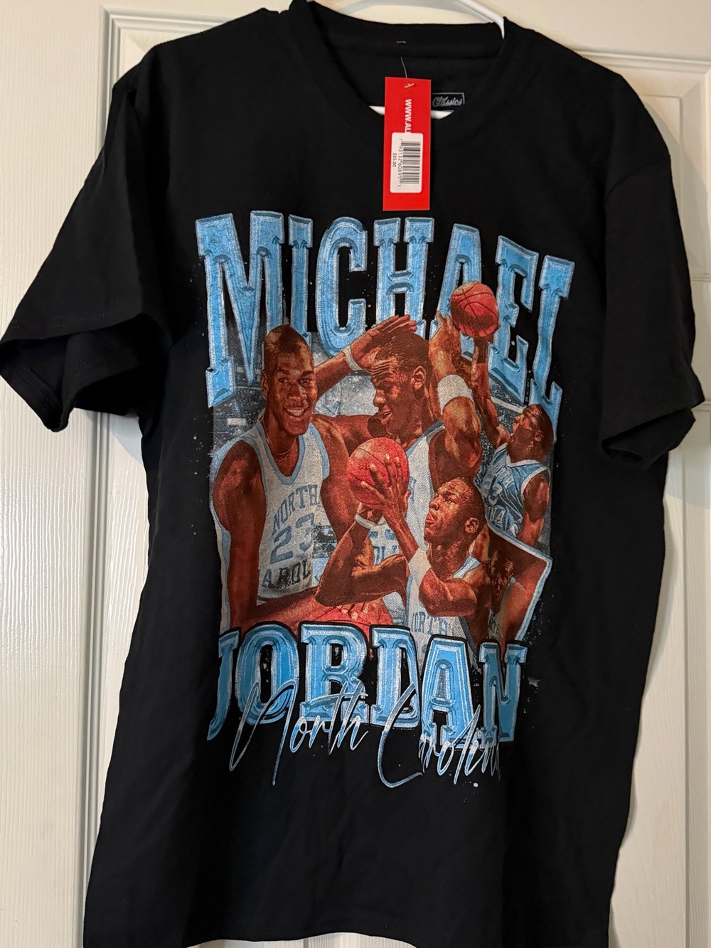Jordan TarHeel Black Graphic Basketball Short-Sleeve Tee
